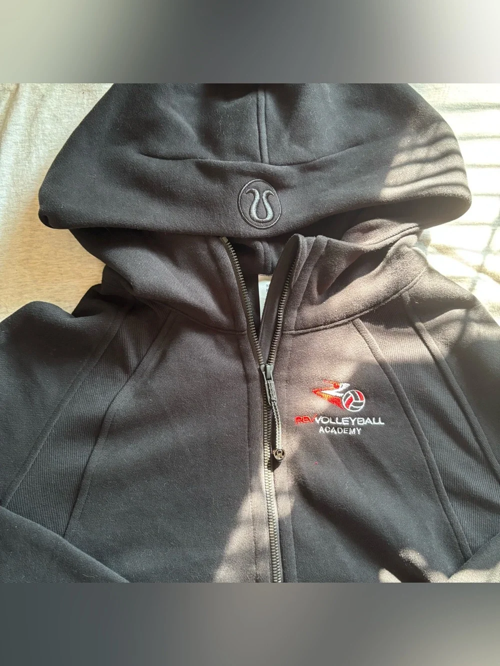 Lululemon Scuba Oversized Half Zip Hoodie M/L Rev Volleyball Academy